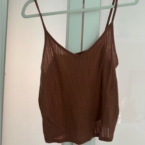 American Eagle Outfitters Brown Camisole Top